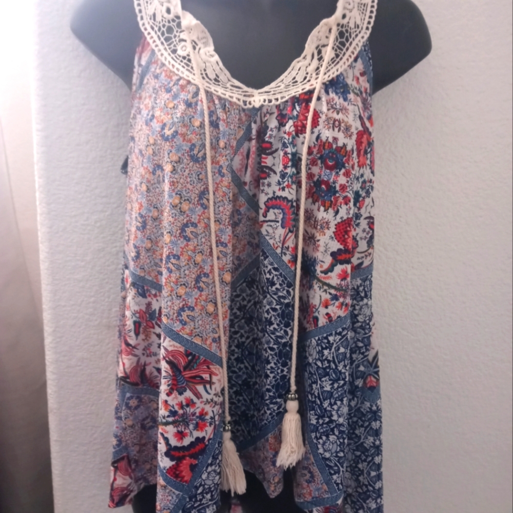 Boho Sleeveless Blouse